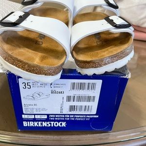 Birkenstock New. Worn once.